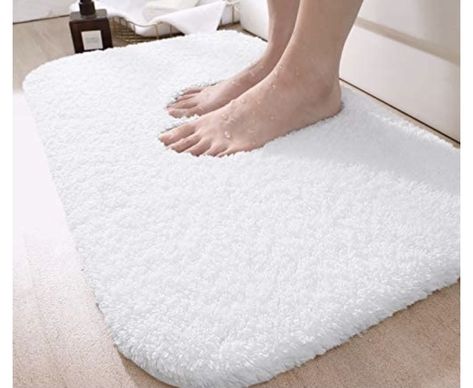 White Bathroom Rug, Luxury Bath Rugs, Bathroom Bath Mats, Bathroom Floor Mat, Bathroom Rugs Bath Mats, Cotton Bath Rug, Tub Shower, Carpet Mat, Shower Mat