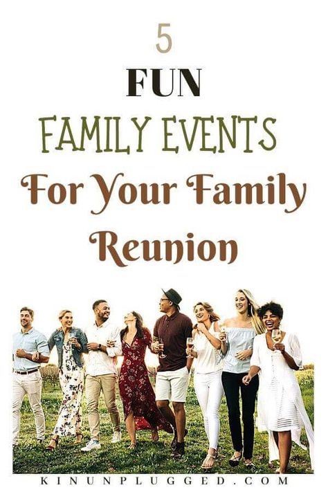 5 Fun Events to Plan for Your Next Family Reunion - Kin Unplugged Reunion Games, Family Reunion Games, Family Reunion Planning, Family Get Together, Style 2023, Family Organizer, Family Holidays, Fun Fun, Family Events