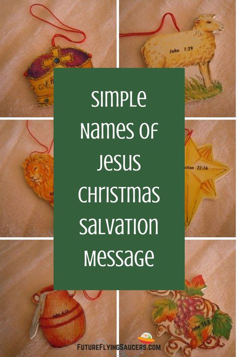 Names For Jesus Printable, Names Of Jesus Craft, Salvation Craft, Names Of Jesus Ornaments, Oasis Christmas, Names Of Jesus Advent, Simple Names, Christmas Sunday School Crafts, Tree Names