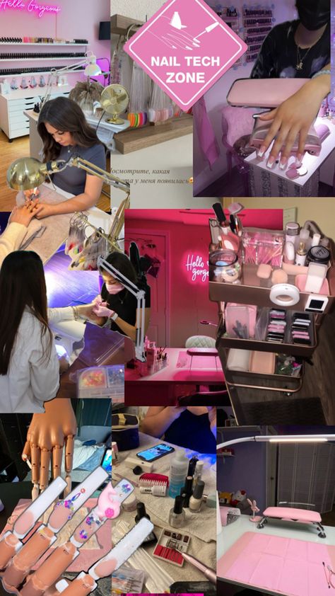 Nail Tech School, Tech Room, Business Vision Board, Business Nails, Nail Types, Nail Goals, Salon Suites Decor, Nail Salon Decor, Nail Salon Design