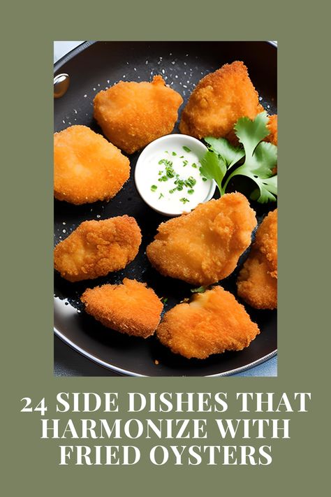 Discover side dishes that beautifully balance the rich, crispy oysters. From refreshing salads to velvety chowders, explore what to serve with fried oysters and transform your dining experience. #OysterPairings #SeafoodDelights #DeliciousDuo #TastySideDishes #FoodieFaves #GourmetEats #CulinaryInspiration #FlavorfulCombos #FoodPairingIdeas #YummySides Sides For Oyster Roast, Side Dishes For Oyster Roast, Oyster Roast Side Dishes, Oyster Roast Sides, What To Serve With Oysters, Savory Apps, Steamed Oysters, Roasted Side Dishes, Buttery Corn