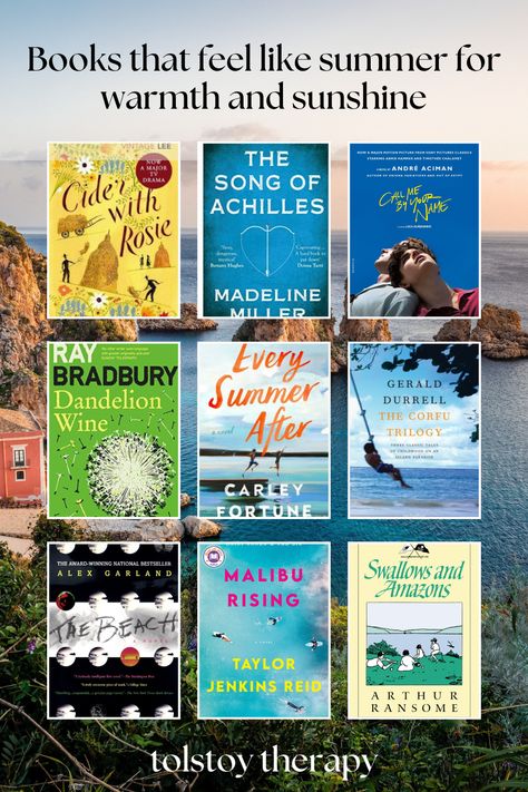 Sometimes I just want to read a book that feels like summer. Even if it's cold and dreary outside, I can escape winter and find warmth, sunshine, and long summer days inside the pages of a good book. Here are some of the best books with summer vibes, whether you're looking for a welcome antidote to dark winter days, or a novel that matches the warm summer days in your part of the world. Books Like Every Summer After, Cozy Summer Books, Books To Read Summer, Books To Read In Summer, Books About Summer, Summer Book Recommendations, Summer Book List, Books For Summer, Reading Inspiration