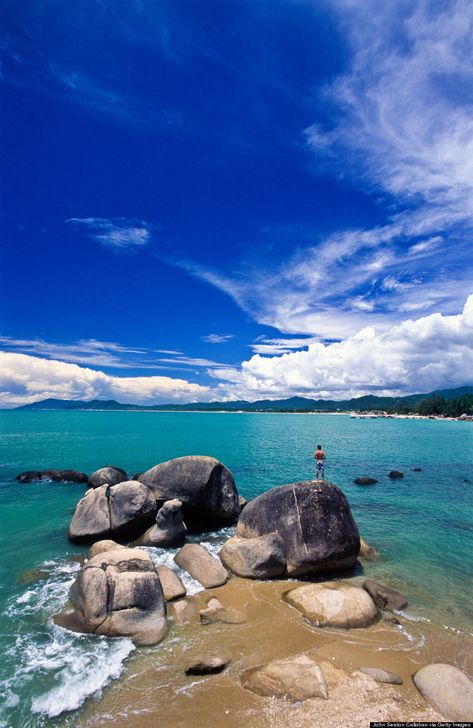 China Beach, Natural Hot Springs, Ocean Resort, Tropical Rainforest, Sanya, Tropical Island, China Travel, Island Travel, Tropical Islands