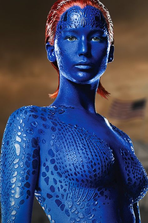 Jennifer Lawrence is Raven, Mystique in X-Men Movies. Mystique Jennifer Lawrence, Red Sparrow, Silver Linings Playbook, Mockingjay Part 2, American Hustle, Man Movies, Catching Fire, Mockingjay, Batgirl