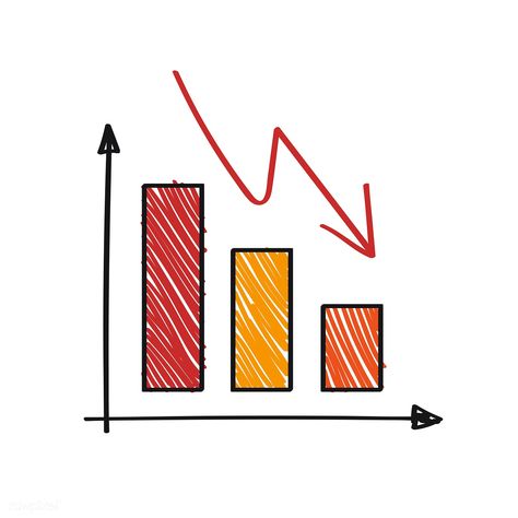 Negatively declining and failing graph illustration | free image by rawpixel.com Economics Aesthetic Background, Economics Aesthetic Stickers, Economics Wallpaper, Stock Market Aesthetic, Finance Doodle, Graph Illustration, Online Cv, Business Vector Illustration, Doodle Vector