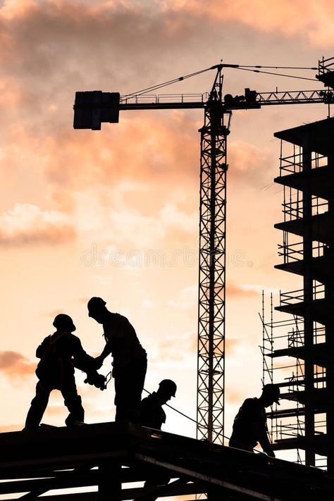 Construction worker. Silhouette of construction worker at sunset , #affiliate, #worker, #Construction, #Silhouette, #sunset, #construction #ad Construction Pictures Photographs, Construction Work Aesthetic, Construction Aesthetic Photography, Construction Wallpaper Backgrounds, Construction Worker Aesthetic, Construction Artwork, Construction Site Photography, Construction Silhouette, Engineer Photo