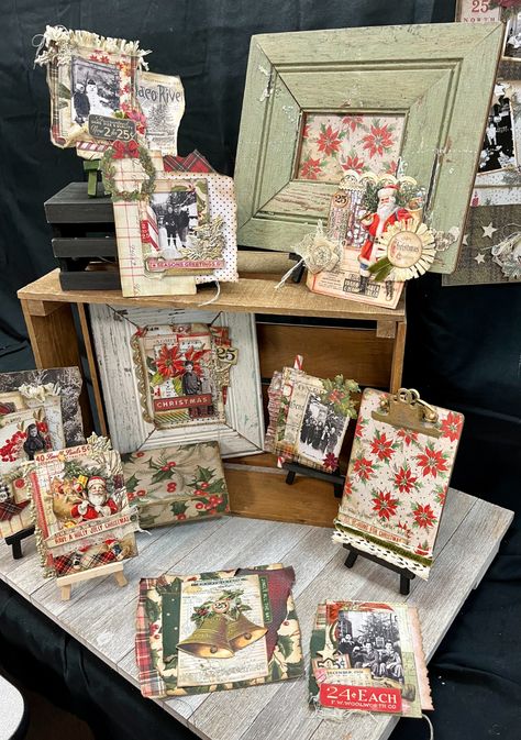 Tim Holtz Christmas Idea-ology Ideas with Elishia – Memory Bound Scrapbook Store Blog Tim Holtz Christmas Vault 2024, Tim Holtz Christmas Vignettes, Tim Holtz Christmas 2024, Tim Holtz Christmas Cards, Tim Holtz Christmas, Tim Holtz Tags, Tim Holtz Crafts, 3 October, Christmas Collage