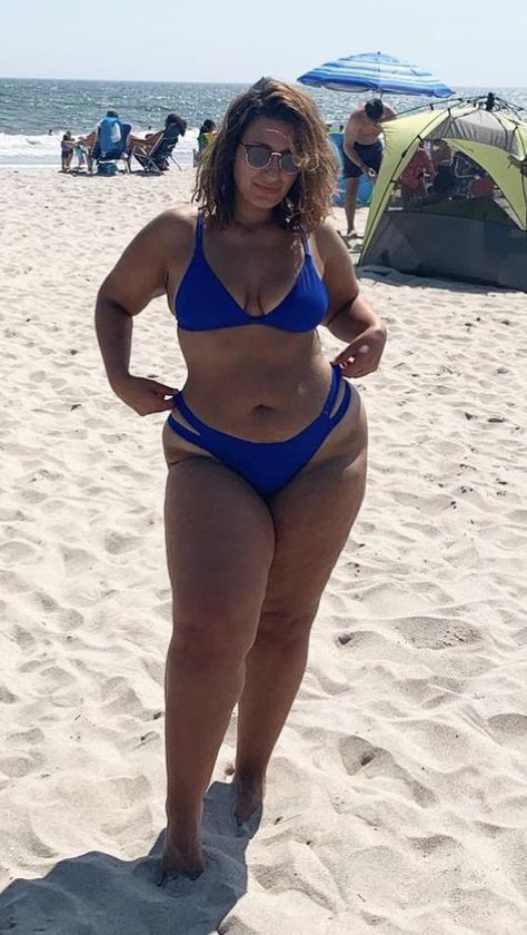 Plus size model in blue 2 piece bathing suit Plus Size 2 Piece Bathing Suits, 2 Piece Bathing Suits, Plus Size Bathing Suit, Renoir Paintings, Fun List, Summer Fun List, Bathing Suit, Summer Fun, 2 Piece