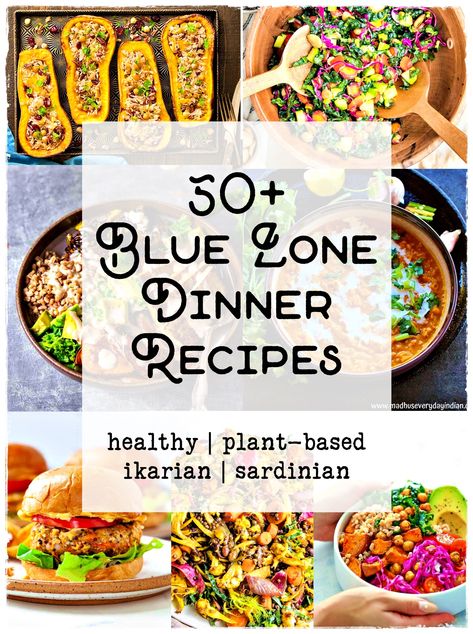 50+ Blue Zone Dinner Recipes Healthy Ikarian Sardinian Zone Diet Recipes, Blue Zones Diet, Blue Zones Recipes, Zone Recipes, Zone Diet, Dinner Recipes Healthy, Blue Zone, Blue Zones, Salad With Sweet Potato