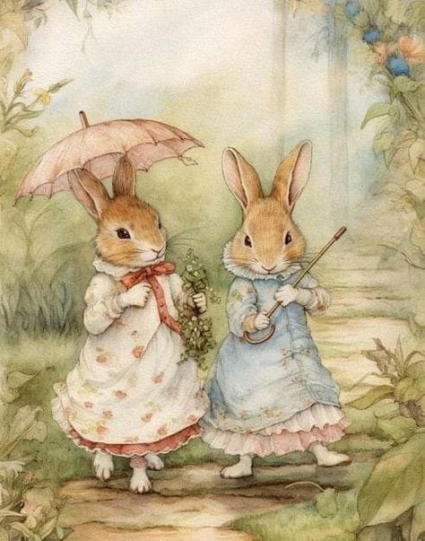 Beatrix Potter Illustrations, Storybook Art, Vintage Rabbit, Vintage Drawing, Rabbit Art, Bunny Art, Fairytale Art, Arte Animal, Art And Illustration