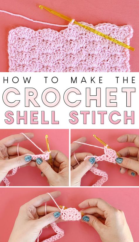 Crochet Scarf Shell Pattern, Shell Stiches Crochet Baby Blanket, Beautiful Shells Blanket, How To Crochet A Shell Stitch, Shell Stiches Crochet Diagram, How To Do Shell Stitch Crochet, Crochet Shell Stitch Diagram, Shell Stitch Tutorial, Crotchet Patterns Projects Free Blanket