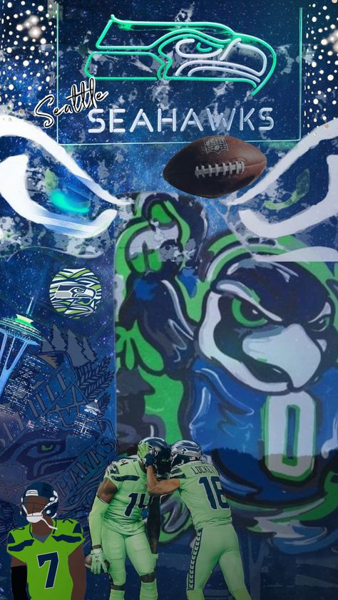 #seahawksfanforlife #seahawk #seahawks #seattleseahawks #hawks #wallpaper #vibes #football #nfl #seattlewashington #art Seahawks Wallpaper, Hawks Wallpaper, Nfl Seahawks, Wallpaper Vibes, Seahawks Fans, Nfl Photos, Seahawks Football, Football Nfl, Seattle Washington