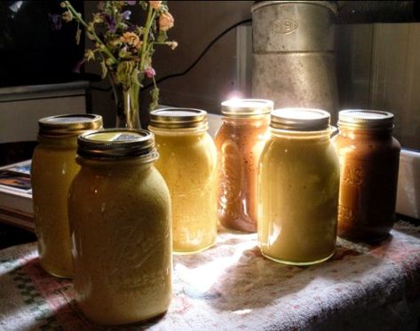 Homemade custard may be safely preserved by pressure canning, and is suitable for most uses. Chocolate, vanilla, butterscotch, and coconut milk recipes are given here, along with a whole-egg variation. The entire canning process is shown. Canning Meals, Banana Pudding From Scratch, Bee Yard, Preserving Recipes, Southern Banana Pudding, Pressure Canning Recipes, Canning Kitchen, Food Preserving, Canning Process