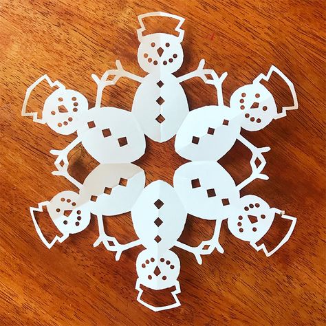 36 Simple Snowflake Patterns to Cut Snöflingor I Papper, Cut Snowflakes, Paper Snowflake Template, Diy Christmas Snowflakes, Snowflakes Art, Kraf Kertas, Snowflake Template, Paper Snowflake, Paper Snowflakes