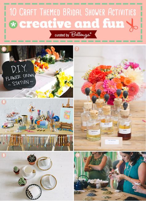 Bridal shower activities from making floral crowns to painting to ceramics // curated by The Wedding Bistro at Bellenza. Activities For Wedding, Bridal Shower Crafts, Bachelorette Crafts, Flower Activities, Wedding Shower Activities, Bachelorette Diy, Bridal Shower Activities, Diy Flower Crown, Unique Bridal Shower