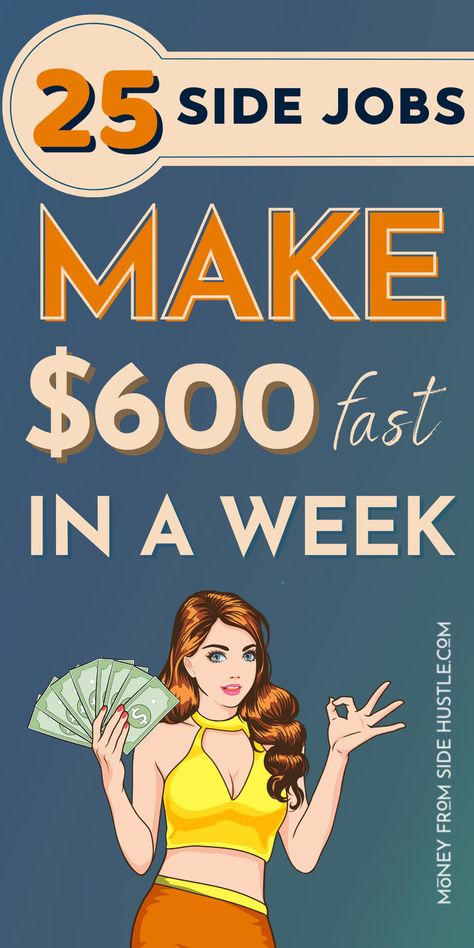 Give yourself a financial boost with these side hustle ideas to make $600 fast! Discover how to make money from home with easy and effective strategies. Perfect for anyone looking to earn extra money quickly and efficiently. Start your journey to fast cash and enjoy the benefits of a flexible income source! #SideHustleIdeas #Make600Fast #MakeMoneyFromHome #ExtraMoney #FlexibleIncome Side Hustle Ideas At Home, Ways To Make Money Fast, Make Quick Money, Ways To Get Money, Best Small Business Ideas, Side Hustle Ideas, Money Saving Strategies, Fast Cash, Money Making Jobs