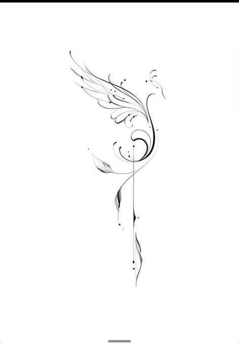 Minimal Pheonix Tattoo For Women, Pheonix Tattoo Woman, Feminine Back Shoulder Tattoos, Phoenix Neck Tattoo Feminine, Mini Phoenix Tattoo, Tattoo Pheonix Women, Pheonix Tattoo For Women Simple, Small Phoenix Tattoos Fine Line, Fine Line Pheonix Tattoo For Women