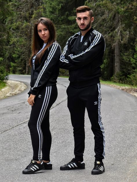 Adidas Tracksuit, Black Men Fashion Urban, Frontal Hairstyles, Adidas Outfit, Black Men Fashion, Adidas Men, Black Men, Pants Set, Adidas