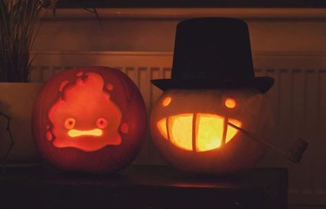 Halloween-Studio-Ghibli-Pumpkins-Carving Turnip Head, Cute Pumpkin Carving, Pumkin Carving, Halloween Pumpkin Carving Stencils, Creative Pumpkin Carving, Scary Pumpkin Carving, Pumpkin Carving Designs, Pumpkin Carving Ideas, Halloween Pumpkin Designs