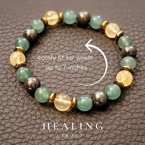 Crystal Bracelets For Men, Goals Manifestation, Wealth Bracelet, Gemstones Chart, Feng Shui Wealth, Aventurine Bracelet, 28 October, Pyrite Bracelet, Lucky Money