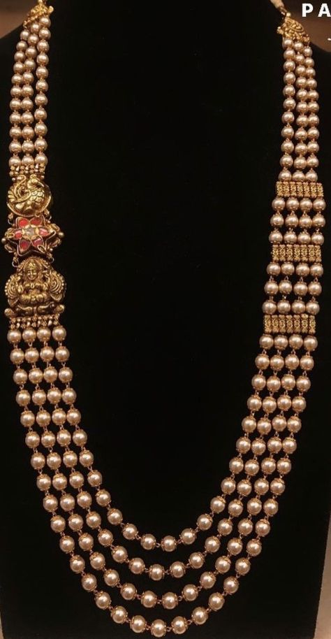 Pearl Bridal Jewelry Sets, Temple Jewellery Earrings, Wedding Jewelry Sets Bridal Jewellery, Hand Chain Jewelry, Indian Wedding Jewelry Sets, Neck Pieces Jewelry, Antique Necklaces Design, Bridal Jewelry Vintage, Pearl Jewelry Design