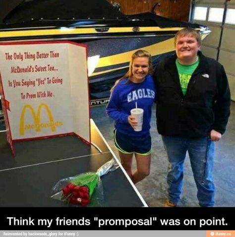 Mcdonald’s Promposal, Mcdonalds Hoco Proposal, Mcdonalds Sweet Tea, Prom Proposals, Cute Prom Proposals, Dance Proposal, Hoco Proposals, Hoco Proposals Ideas, Prom Proposal