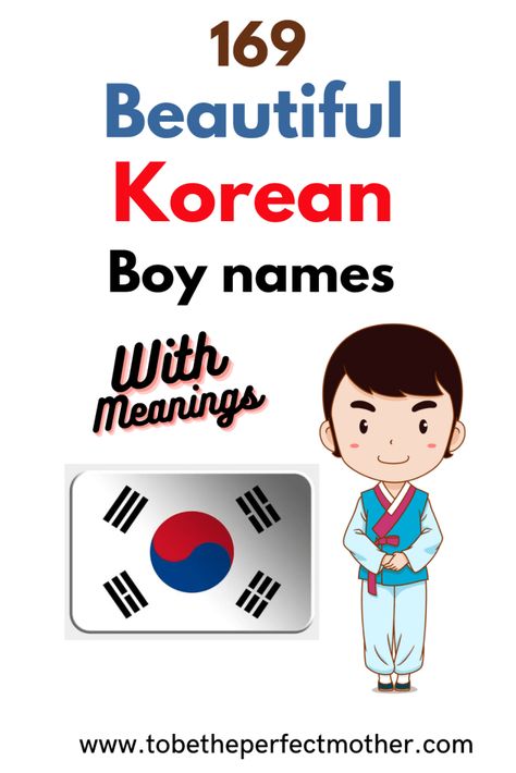 Korean Names For Boyfriend, Korean American Names, Korean Boy Names And Meanings, Korean Male Names With Meaning, Korean Girls Name, Korean Names Boys List, Asian Boy Names, Korean Male Names, Popular Korean Names