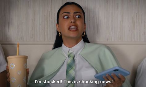 Revenge Meme, Shock Meme, Do Revenge, Darcy Pride And Prejudice, My Reaction, Camila Mendes, Chick Flicks, Movie Shots, Shocking News