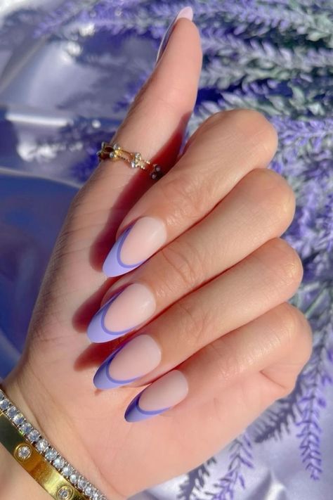 Acrylic Nails Almond Shape, Violet Nails, Purple Nail Art, Lilac Nails, Purple Acrylic Nails, Nagellack Trends, Purple Nail Designs, Prom 2024, Lavender Nails