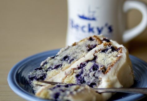 Blueberry cake made using the Becky’s Diner recipe in “The New England Diner Cookbook.” Blueberry Cakes, Diner Recipes, Blue Plate, Blueberry Cake, Blueberry Recipes, Cupcake Cake, Lemon Blueberry, Bake Shop, Sweets Desserts