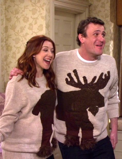 COUPLE MOOSE SWEATERS >> Miguel, this is happening. Just you wait and see. ;) Red Headed Actresses, Marshall Eriksen, Lily Aldrin, Ncis Gibbs, Marshall And Lily, Eric Olsen, Marty Deeks, Lying Game, Ncis Cast