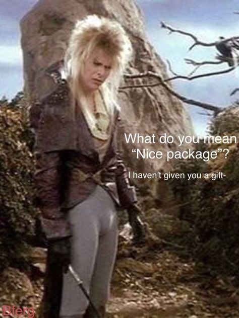 David Bowie Meme, Labyrinth Jareth, David Bowie Labyrinth, Bowie Labyrinth, Labyrinth 1986, Labyrinth Movie, Fraggle Rock, Goblin King, Mazzy Star