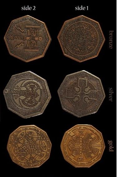 dwarven coins Fantasy Currency Design, Fantasy Currency, Fantasy Coin Art, Fantasy Coin Design, Fantasy Coins, Coins Aesthetic Gold, Medieval Coins Aesthetic, Chest Of Gold Coins, Medieval Coins