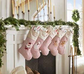 Family Christmas Stocking, Classic Stockings Christmas, Farmhouse Christmas Stockings Ideas, Traditional Christmas Stocking, Family Christmas Stocking Ideas, Personalized Christmas Stockings Ideas, Christmas Stockings Ideas, Kids Christmas Stocking, Festive Backdrop