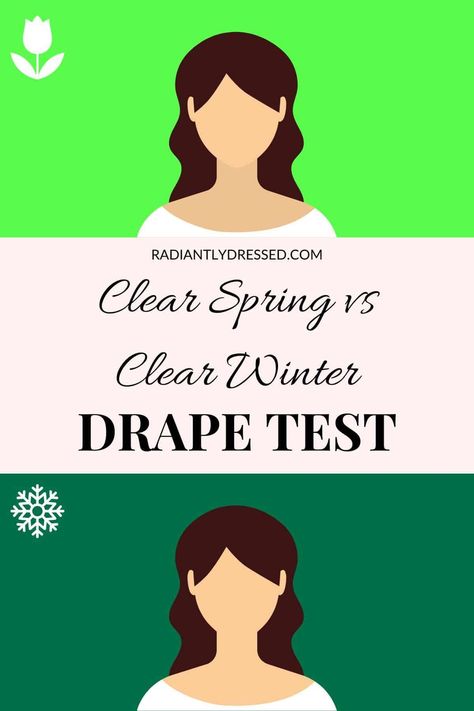 Are you a Clear Spring or a Clear Winter? Discover your true color season with our comprehensive guide! Learn how to assess your skin’s undertones, evaluate contrast and intensity, and identify the best neutrals for your palette. Embrace the vibrant warmth of Clear Spring or the stark coolness of Clear Winter and transform your wardrobe today! Radiantly Dressed Winter, Clear Spring Palette, Radiantly Dressed, Color Analysis Winter, Radiant Woman, Deep Winter Palette, Neutral Undertone, Clear Winter, Clear Spring