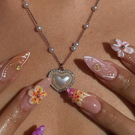 Nessa Nails, Coachella Nails, Seashell Nails, How To Have Style, Beachy Nails, Grunge Nails, Summery Nails, Blush Nails, Unique Acrylic Nails