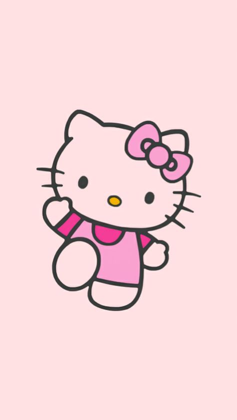 Hello Kitty Waving, Waves Wallpaper Iphone, Hello Kitty Photos, Pink Wallpaper Hello Kitty, Kitty Photos, Kitty Pictures, Kitty Items, Waves Wallpaper, Hello Kitty Backgrounds