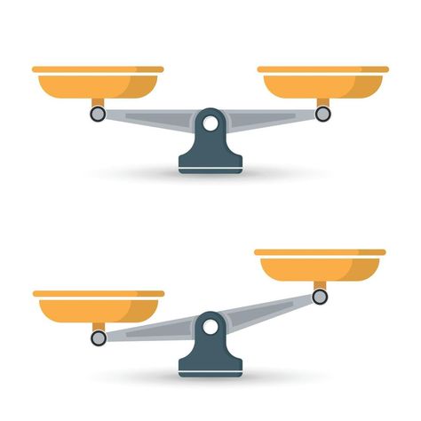 Scale icons set in flat style. Weight balance vector illustration on isolated background. Equilibrium comparison sign business concept. Weight Illustration, Scale Illustration, Pan Balance, Balance Illustration, Writing Practice Preschool, Balance Scale, Hot Wheels Garage, Sign Business, Water Projects