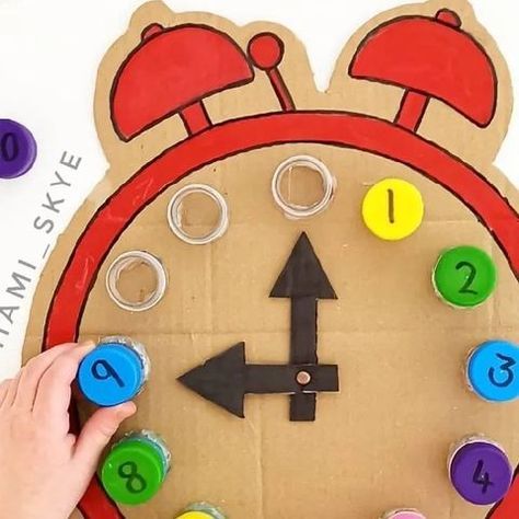 Craft & Learning Resources (@miami_skye) • Instagram photos and videos Clock Activity For Preschool, Clock Crafts For Kids Preschool, Clock Activities For Kids, Diy Clock For Kids, Clock Crafts For Kids, Countdown To New Year, Clock Activity, Clocks Diy Crafts, Clock Crafts