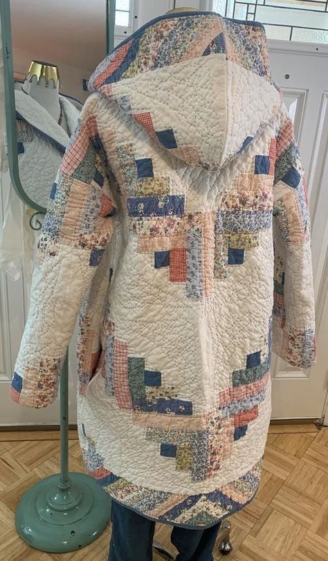 Quilt Jacket Pattern, Quilt Coat Pattern, Quilted Coat Pattern, Quilt Jackets, Long Quilted Jacket, Quilt Clothes, Quilt Coats, Quilted Long Jacket, Quilted Jacket Pattern