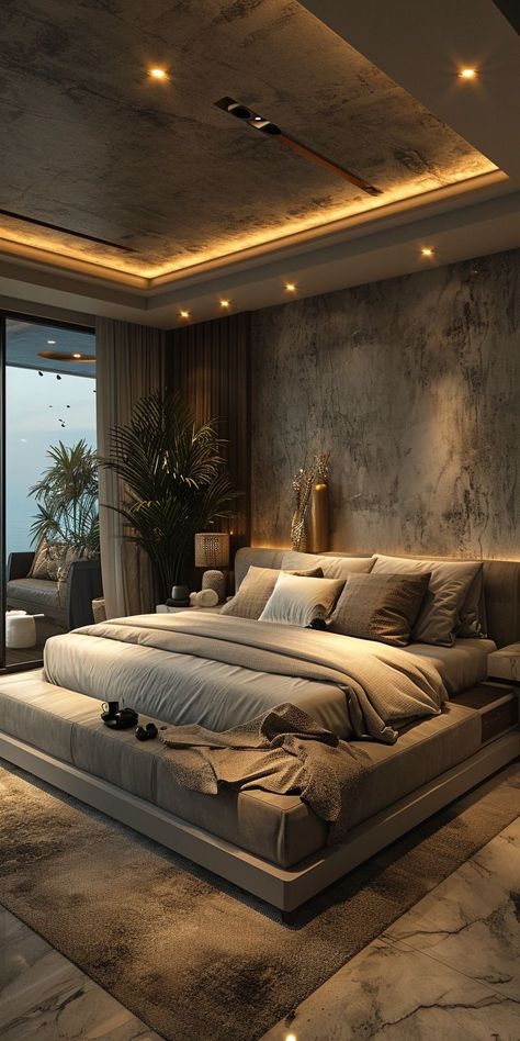 Diy Seng, Luxury Room Bedroom, Bedroom Interior Design Luxury, Modern Luxury Bedroom, Bedroom False Ceiling Design, Ceiling Design Bedroom, Luxury Bedroom Master, Luxury Rooms, Modern Bedroom Design