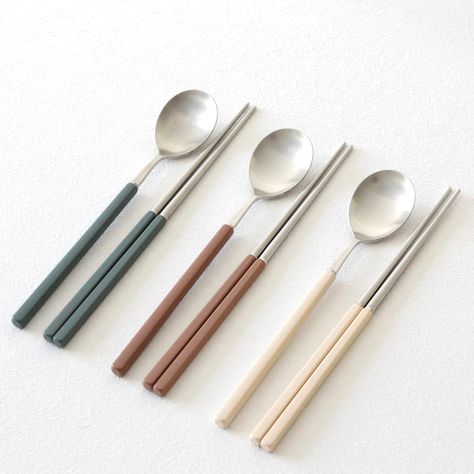 Shop Collections by SEJUNGCCR from South Korea at Sift & Pick Korean Kitchen Tools, Warm Cozy Kitchen, Kitchen Spoons, Korean Kitchen, Kitchen Cutlery, Aesthetic Kitchen, Pretty Drinks, Unique Tables, Cozy Kitchen