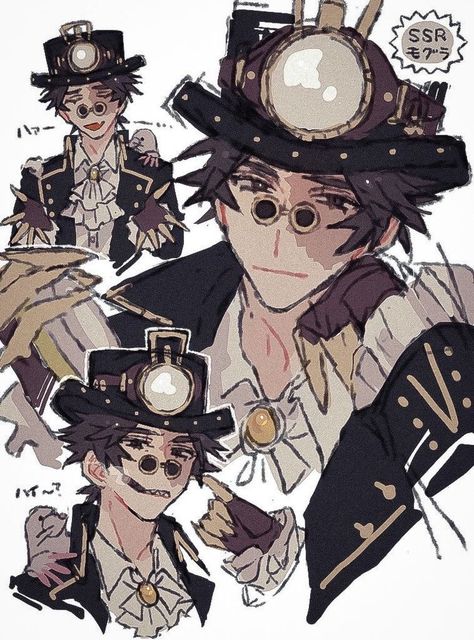 Character Art Design Ideas, Magician Character Design, Steampunk Character Design, Steampunk Character, Norton Campbell, Steampunk Characters, Steampunk Aesthetic, Identity V, Steampunk Design