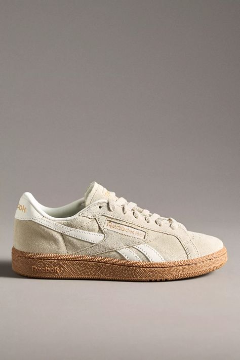 Reebok Club C Grounds Sneakers | Anthropologie Reebok Sneakers Outfit, Reebok Sneakers Woman, Shoes Reebok, Shoes Unique, Reebok Sneakers, Reebok Club C, Club C, Casual Sneakers Women, Everyday Shoes