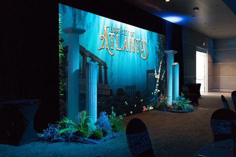 Under The Sea Stage Design, Atlantis Design, Atlantis Decorations, Atlantis Theme, Atlantis Prom Theme, Atlantis Decor, Atlantis Party, Under The Sea Decor, City Under The Sea