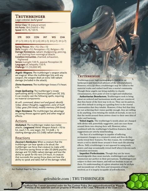 Dnd Angel, Dnd Celestial, Dnd Monster, Monster Manual, Dnd Stats, Dnd Homebrew, Dungeon Master's Guide, Dungeons And Dragons 5e, Dnd 5e Homebrew