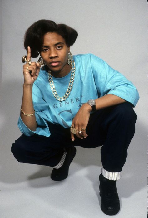 Tomboy Inspired Outfits, 80s Tomboy, 80s Hip Hop Fashion, Mc Lyte, 80s Hip Hop, Best Hip Hop, Rapper Style, 80s Men, Canadian Tuxedo