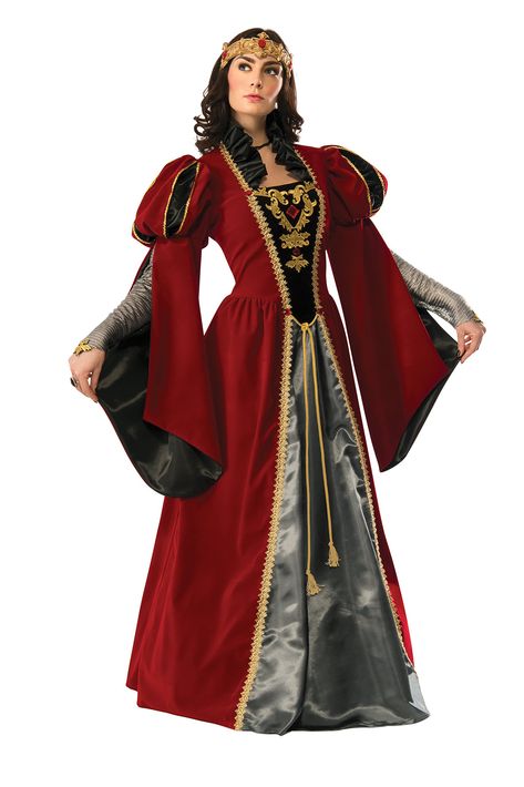 Rubies Womens Grand Heritage Queen Anne Costume Multi Small *** Inspect this incredible item by mosting likely to the link at the photo. (This is an affiliate link). #halloweencostumesforwomen Goddess Costumes, Roman Costumes, Barbarian Woman, Once Upon A Mattress, Medieval Collectibles, Medieval Costumes, Ladies Fancy Dress, Red Dress Costume, Red Costume