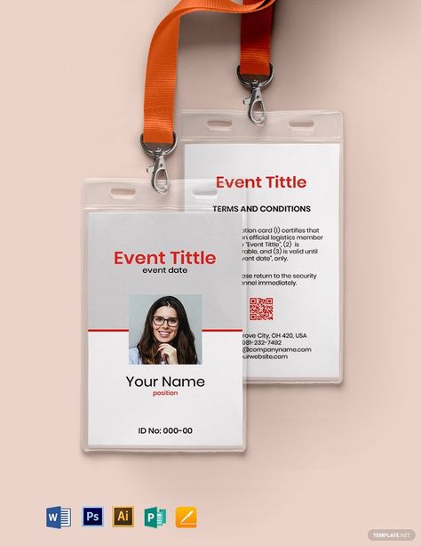 Blank Event ID Card Template Id Template, Gym Membership Card, Blank Card Template, Identity Card Design, Event Id, Corporate Id, Id Card Template, Microsoft Publisher, Printable Business Cards