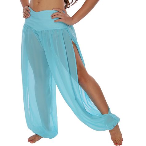 Belly Dancer Harem Pants ($23) ❤ liked on Polyvore featuring pants, harem pants, blue harem pants, blue trousers, blue pants and harem trousers Blue Harem Pants, Dancer Pants, Dance Tops Bras, Belly Dance Bra, Dance Bras, Harem Trousers, Dancers Outfit, Dance Pants, Dance Tops